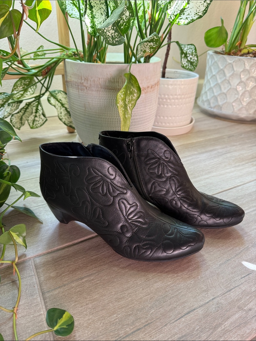 Women’s Pikolinos Embroidered Leather Booties
